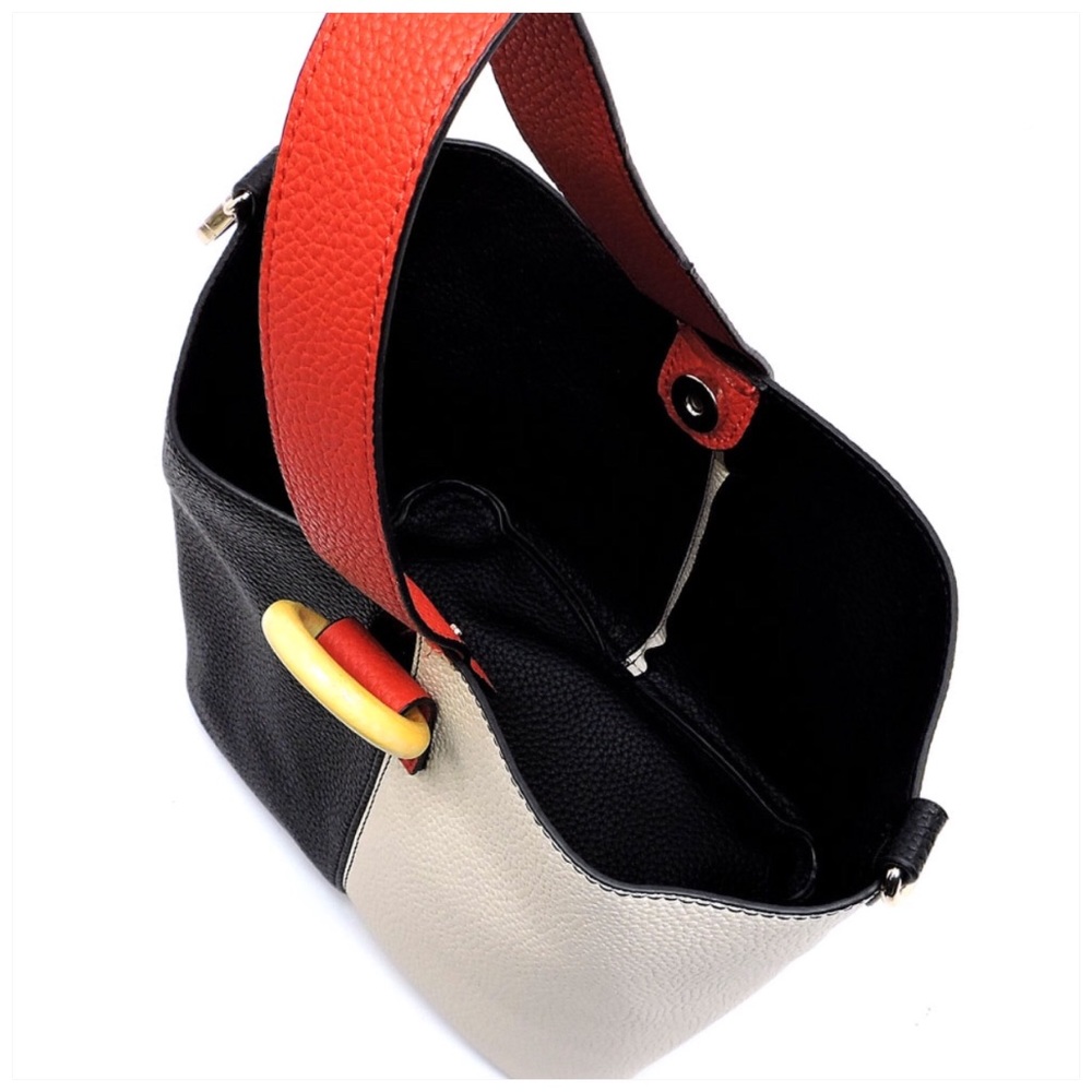 Lt. blue & White Colorblock Satchel Crossbody - Picture 5 of 5